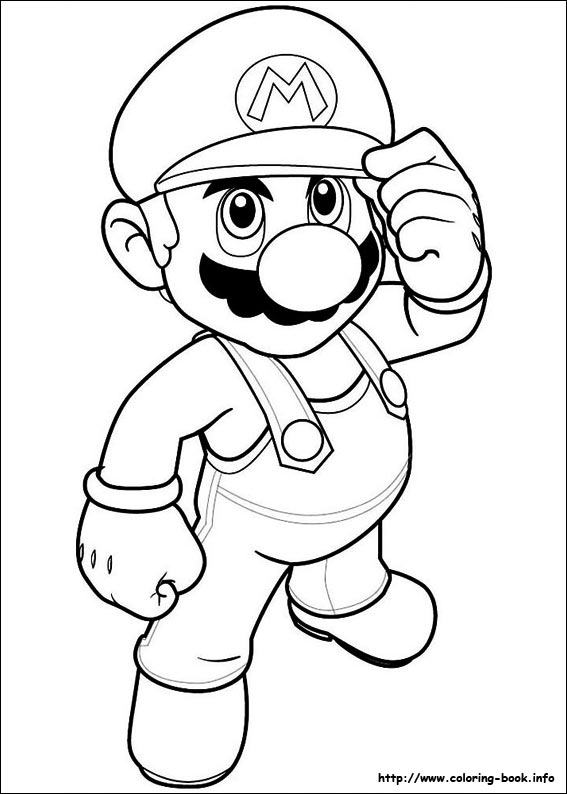 567x794 Super Mario Bros Coloring Picture
