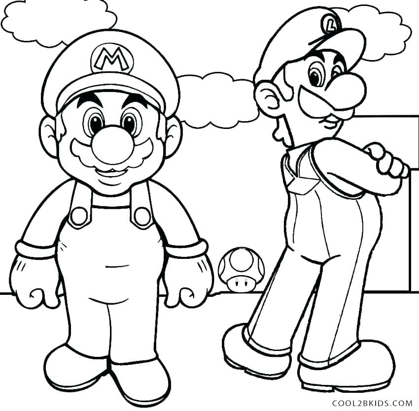 Super Mario Bros Coloring Pages at GetDrawings | Free download