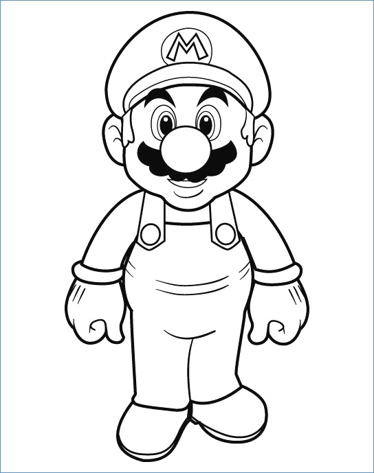 544x689 Super Mario Ds Coloring Pages