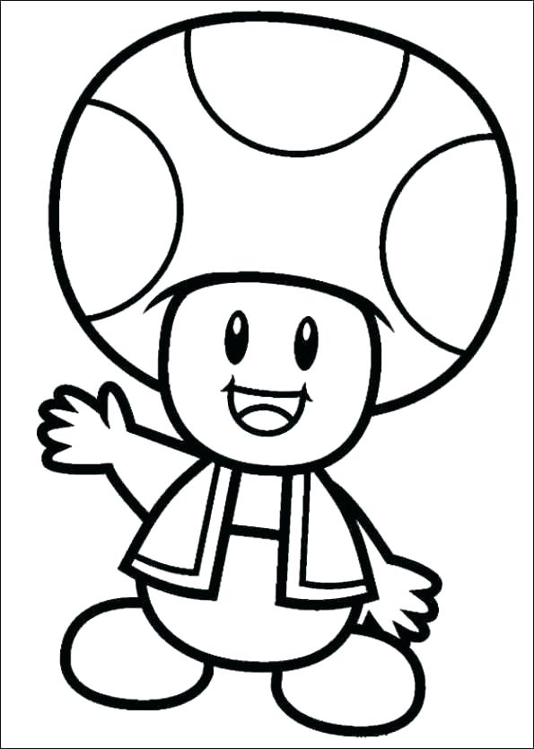 595x834 Paper Mario Characters Coloring Pages Super The Thousand Year Door