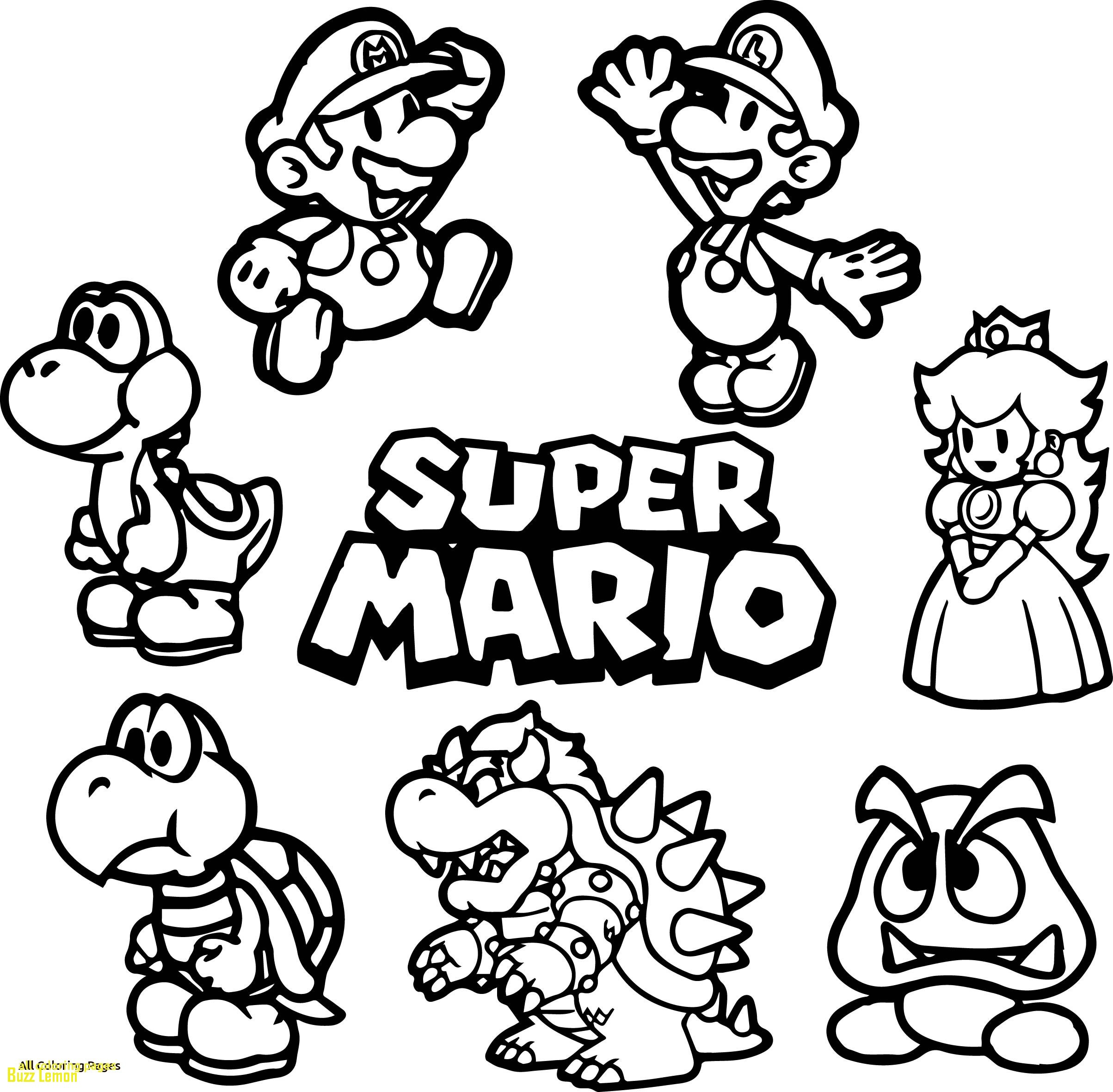 Super Mario Christmas Coloring Pages