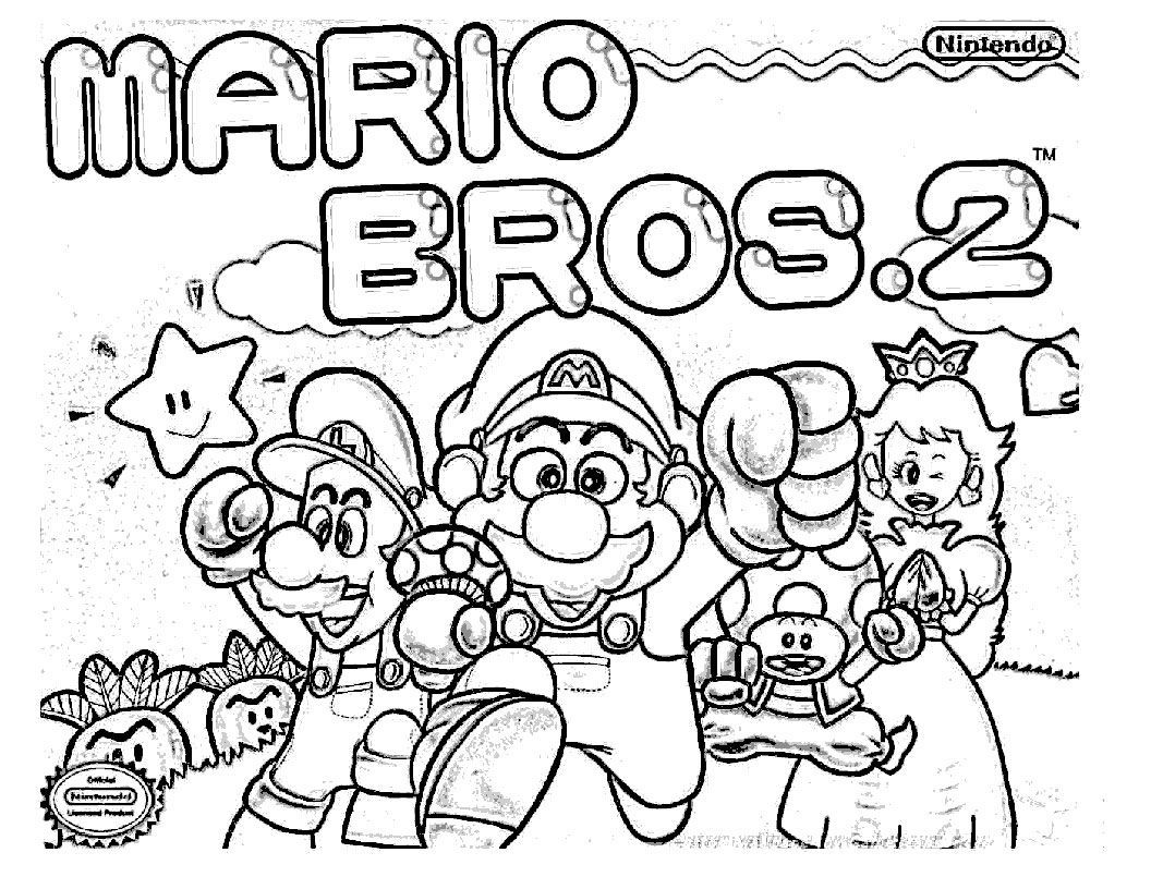 1056x816 Best Super Mario Coloring Pages For Christmas U Fun Of Kart