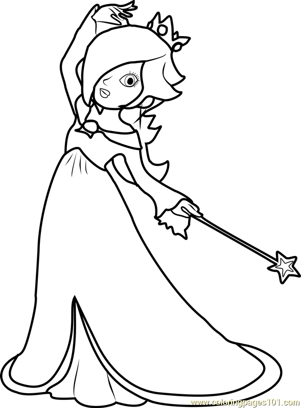 589x800 Princess Rosalina Coloring Pages