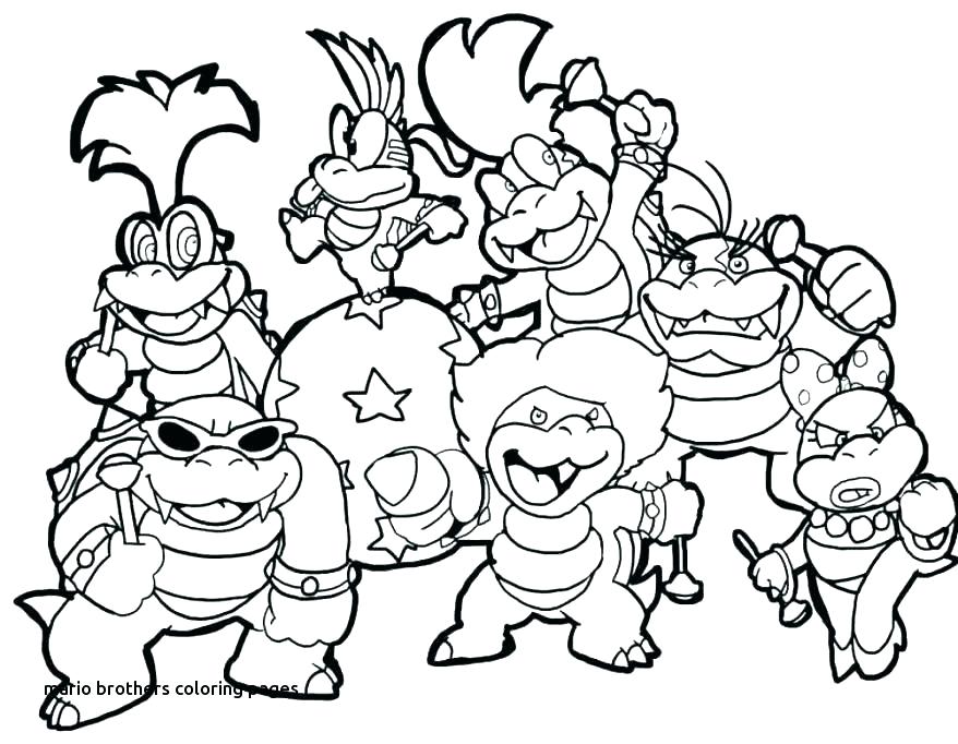 878x682 Super Mario Coloring Page For Brothers Coloring Pages Super Mario