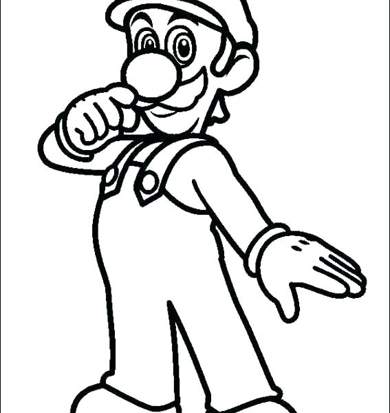 Super Mario Coloring Pages Free at GetDrawings | Free download