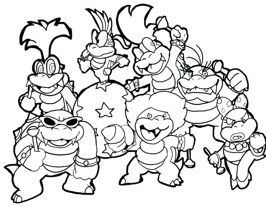 878x682 Super Bros Coloring Pages On Coloring Free Coloring Super Mario