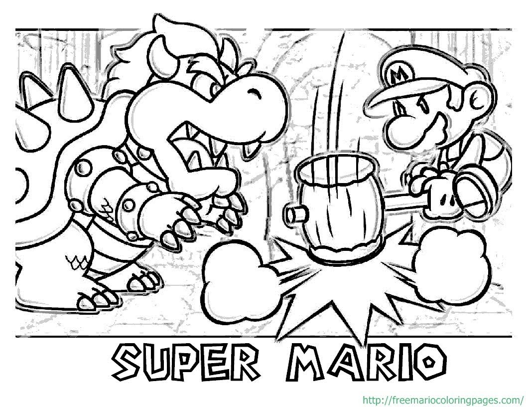 1056x816 Super Mario Maker Coloring Pages Collection For Kids