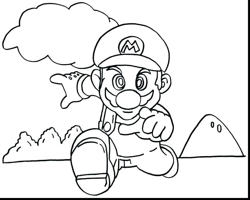 863x693 Super Mario Toad Coloring Pages Super Coloring Pages And Toad