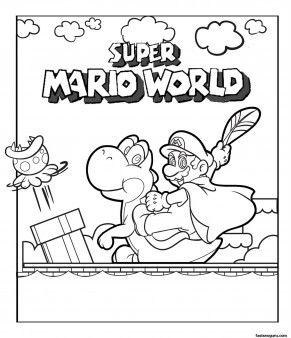 291x338 Print Out Super Mario World Coloring Pages For Kids
