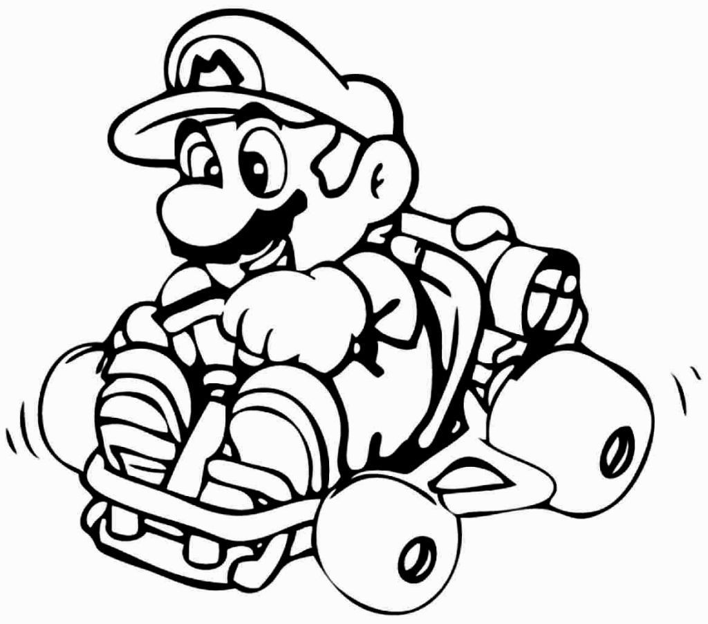 1024x902 Super Mario Bros Coloring Pages Free Endearing Enchanting