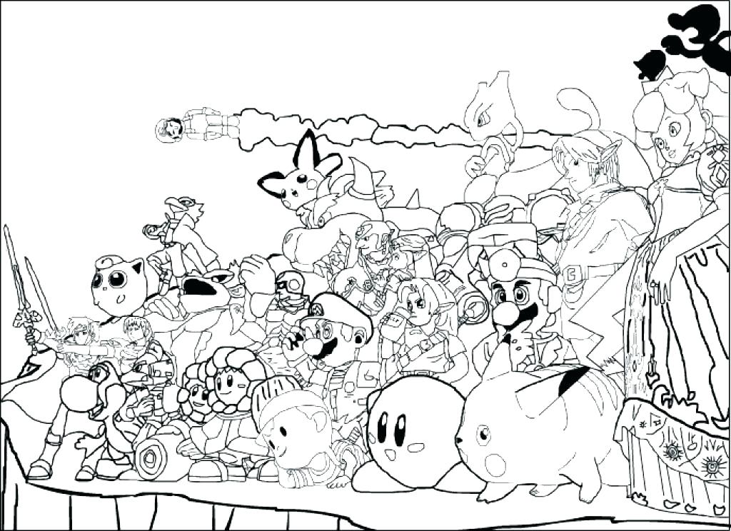 1024x744 Super Mario Brothers Online Coloring Pages Bros Last Updated Smash