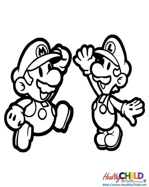 600x750 Super Mario Coloring Pages