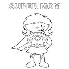 230x230 Super Mom Coloring Page Free Super Mom Online Co Craft Ideas