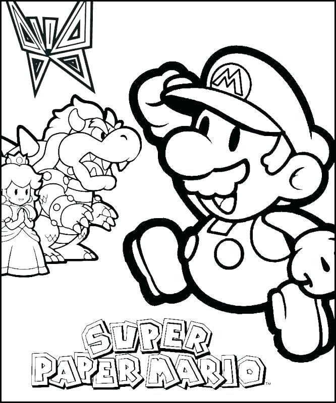 666x800 Paper Mario Coloring Pages Paper Coloring Pages Printable Coloring
