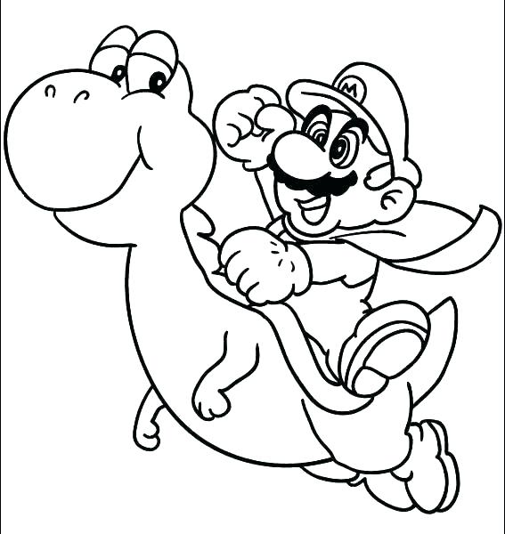 567x600 Super Paper Mario Coloring Pages Color Page Color Page Super Super