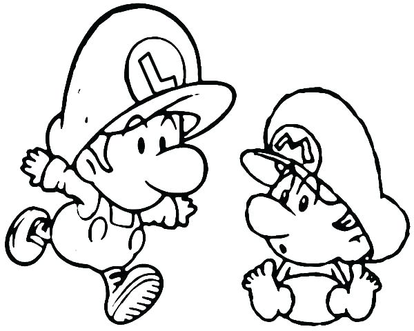 600x480 Mario Luigi Coloring Pages And Coloring Pages Coloring Pages