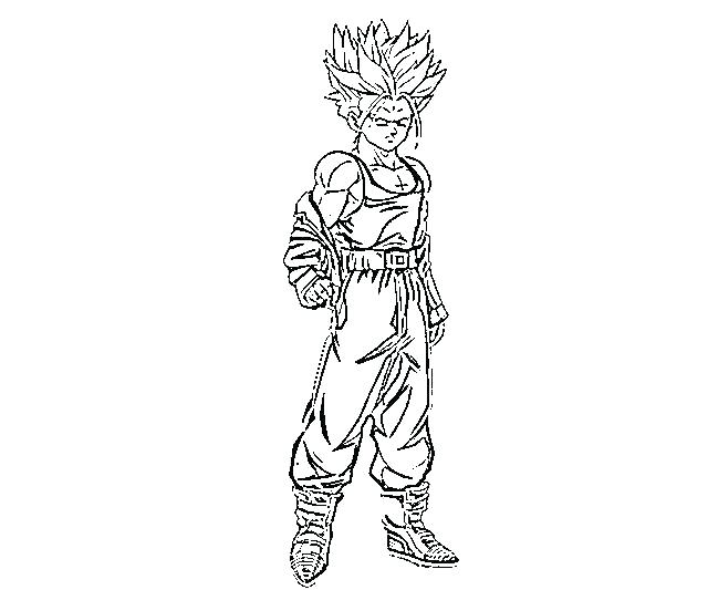 640x533 Super Saiyan Coloring Pages Coloring Pages Dragon Ball Z Coloring