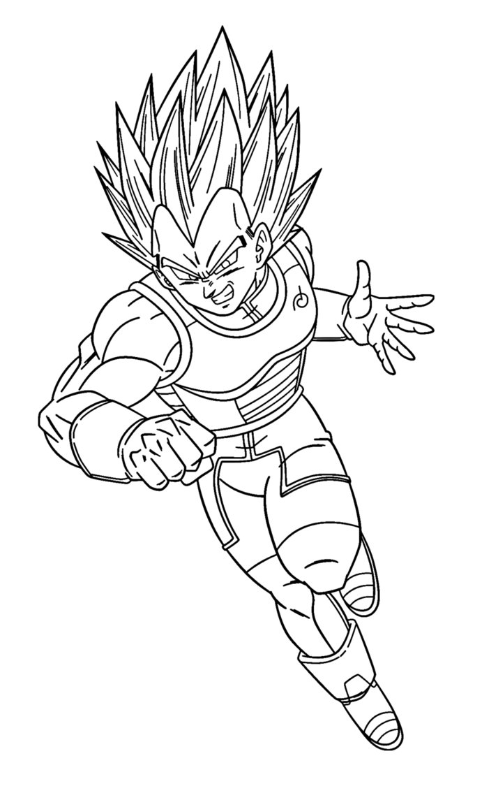 691x1155 Vegeta Super Saiyan Coloring Pages To Print Coloring For Kids