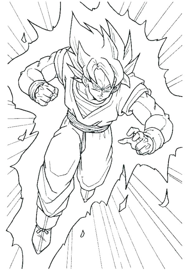 600x869 Super Saiyan Coloring Pages