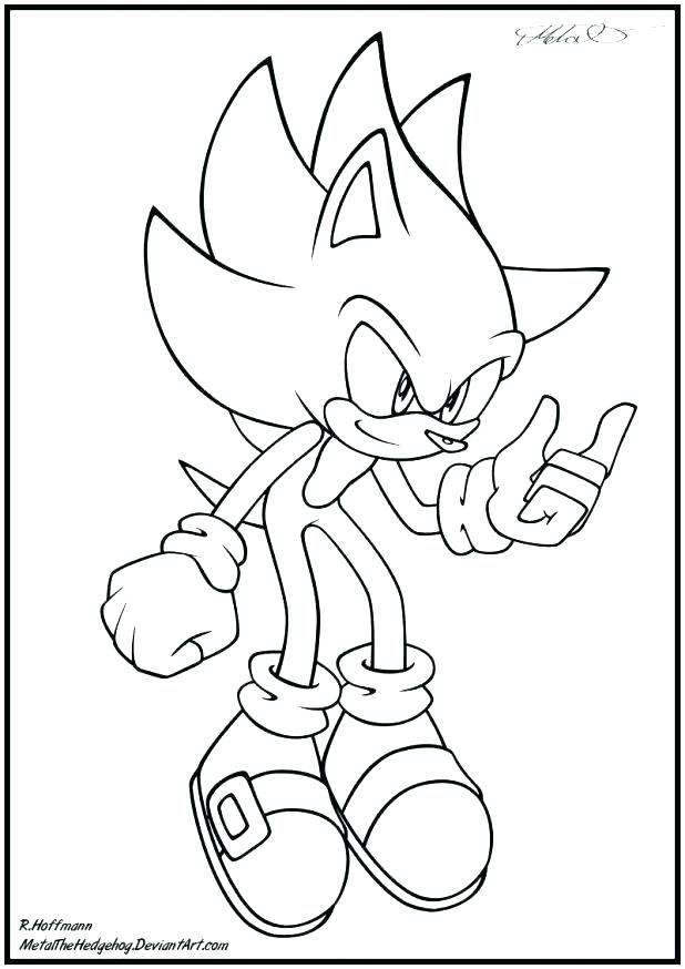 618x874 Shadow Coloring Pages Super Sonic Coloring Pages Sonic Color