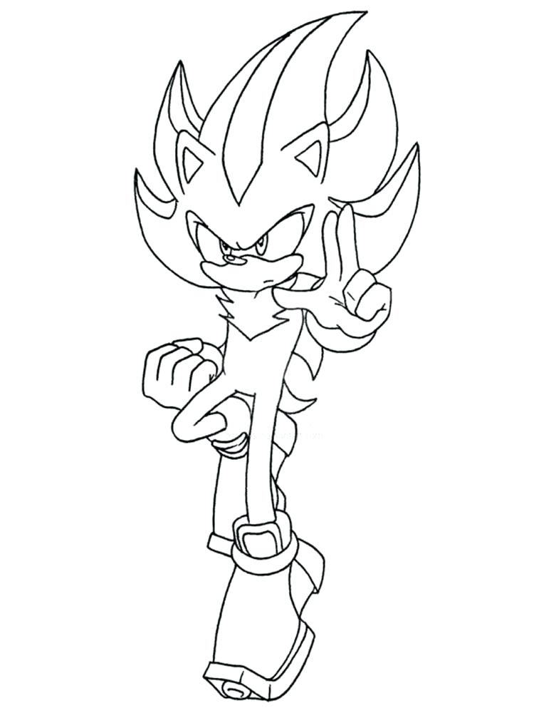750x1000 Shadow The Hedgehog Coloring Page Shadow The Hedgehog Coloring