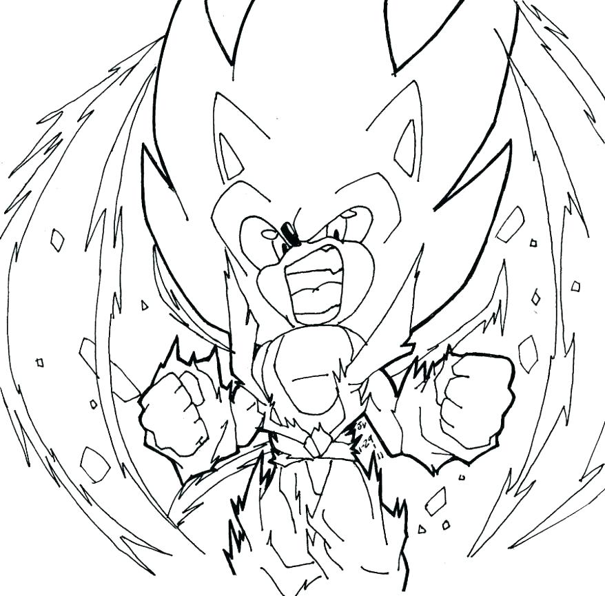 878x865 Super Sonic Coloring Pages Coloring Pages Of Sonic The Hedgehog