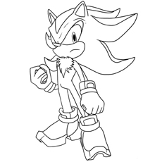 230x230 The Shadow Hedgehog On Coloring Page