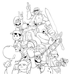 236x248 Super Smash Bros Coloring Pages Coloring Pages