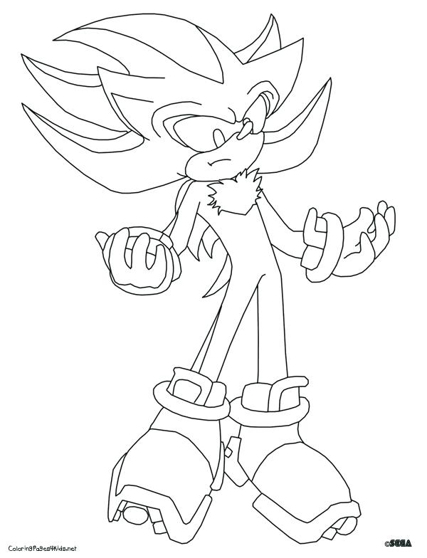 600x784 Super Sonic And Super Shadow Free Coloring Pages On Art Coloring