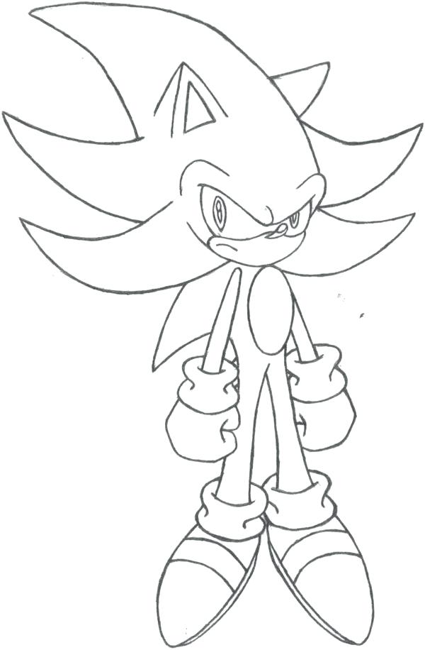 600x916 Ideas Sonic The Hedgehog Coloring Pages To Print And Super