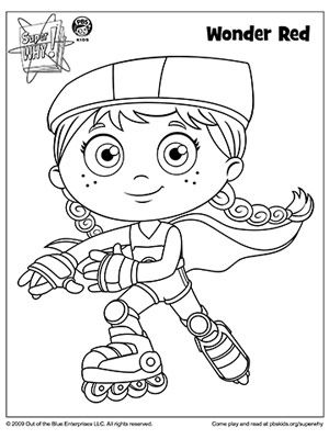 300x400 Super Why Coloring Book Pages Parents, Books And Birthdays
