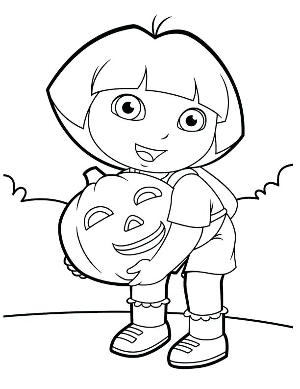 612x792 Dora Coloring Pages Printable Coloring Pages Pumpkin Com Coloring