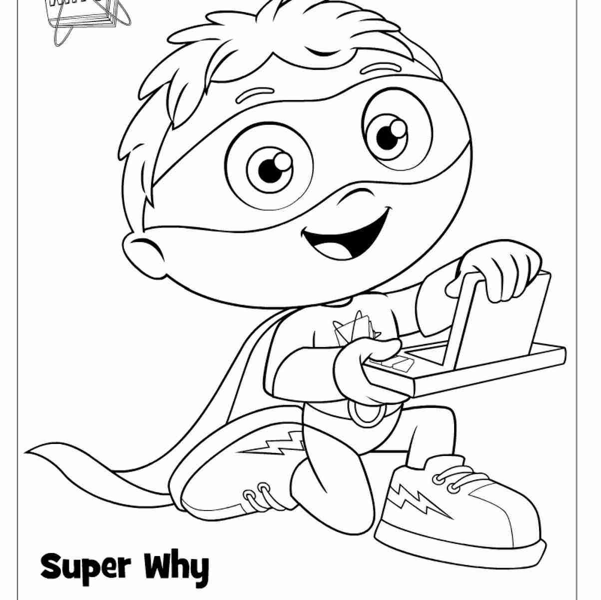 1203x1200 Super Why Coloring Pages Gorgeous Printable Halloween Cartoon Free