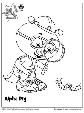 360x480 Super Why Coloring Pages Super Why Coloring Book Pages From Pbs