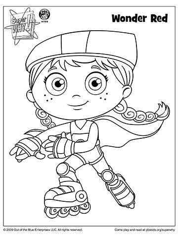 360x480 Super Why Coloring Pages Super Why Coloring Book Pages From Pbs