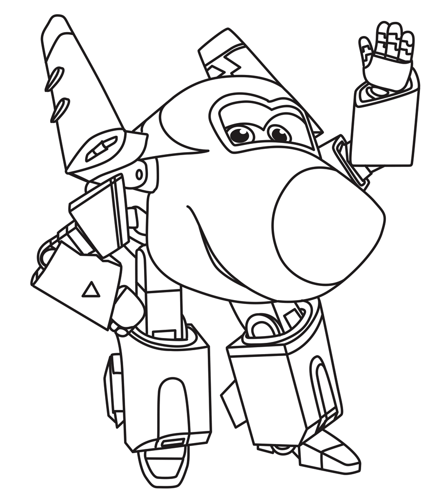 900x1024 Super Wings Robocop Transformer Coloring Pages Animation Series