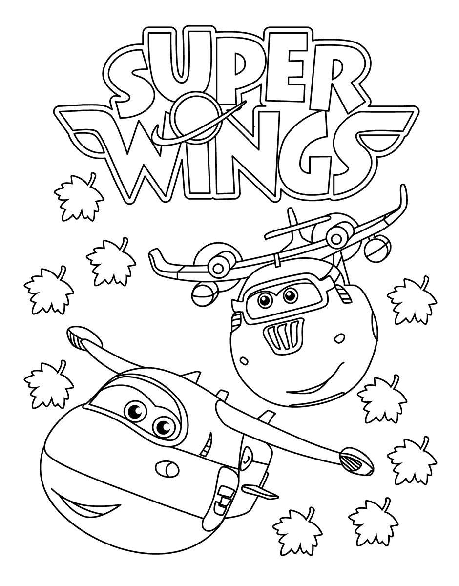 Super Wings Coloring Pages at GetDrawings | Free download