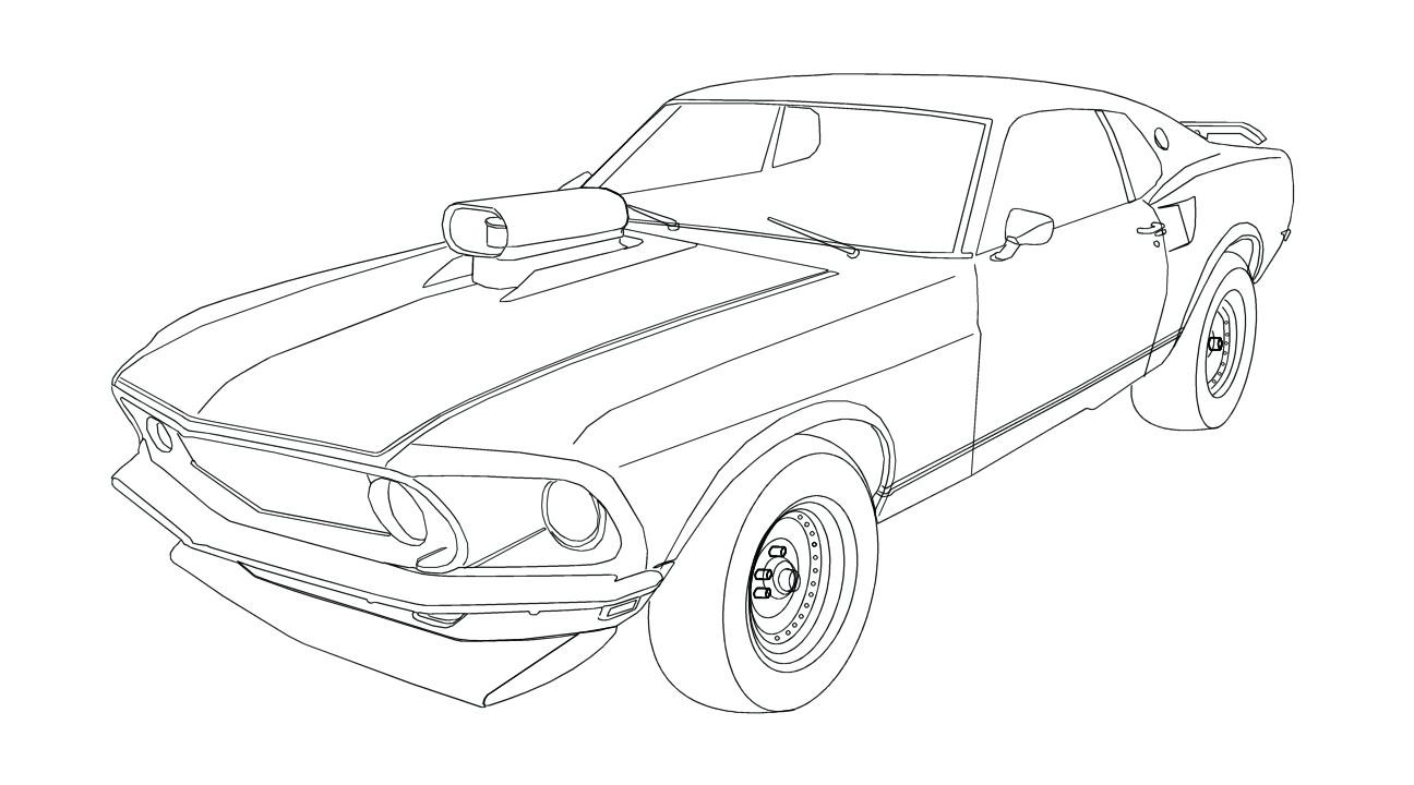 1296x720 Super Car Ford Mustang Coloring Page Unique Supercars Exceptional