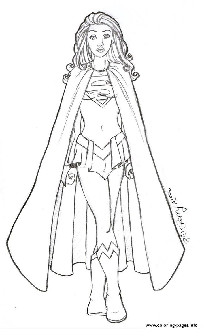 701x1139 Print Supergirl Coloring Pages Coloring Kids Dc Super