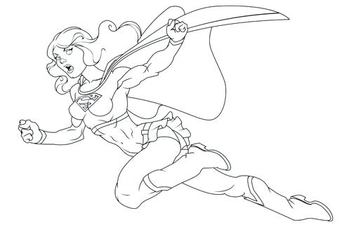 500x324 Supergirl Coloring Pages Beautiful Dc Superheroes Coloring Pages