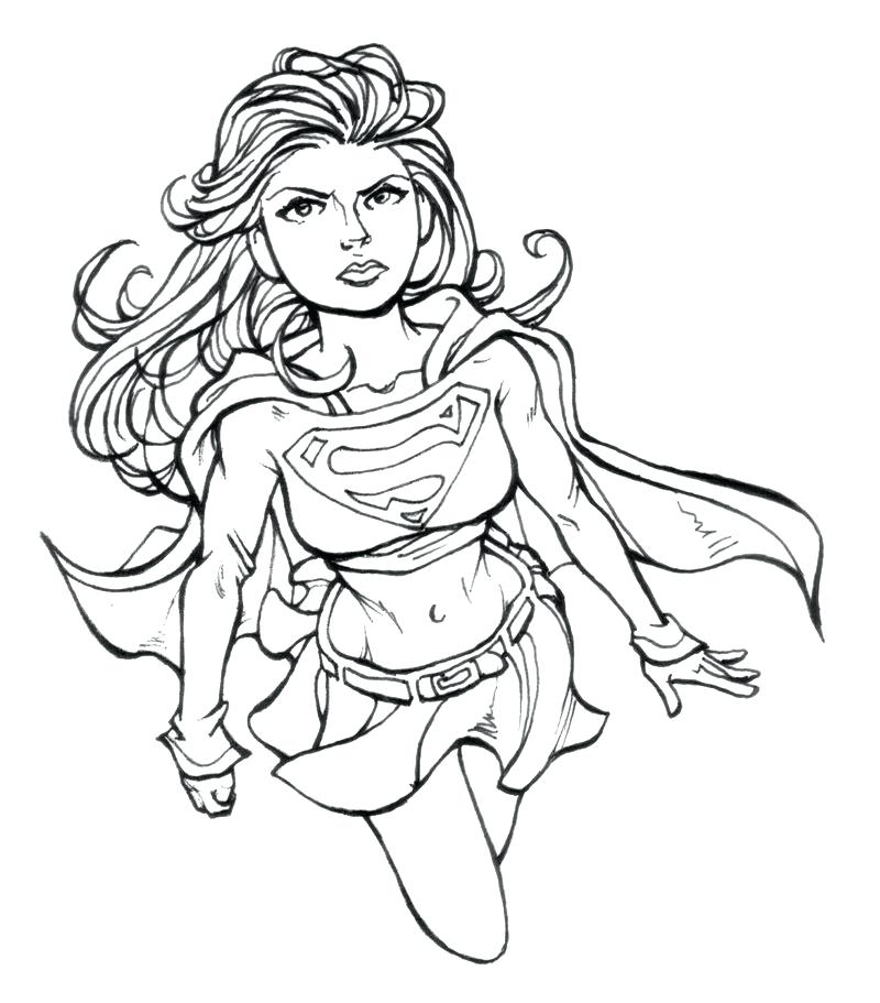 800x911 Coloring Pages Adult Coloring And Coloring Books Supergirl