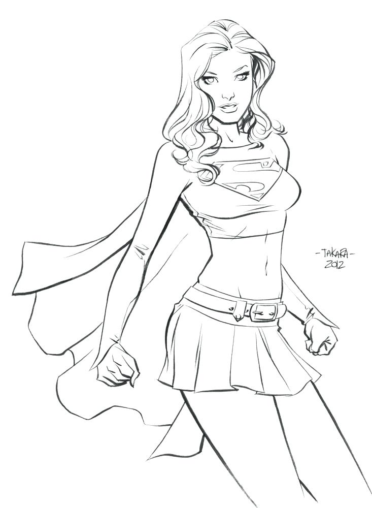 733x1000 Super Girl Coloring Pages Coloring Pages Fresh Decoration Coloring