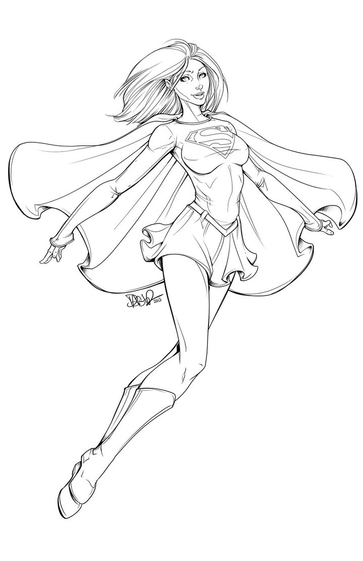719x1111 Supergirl Printable Coloring Photography Supergirl Coloring Pages