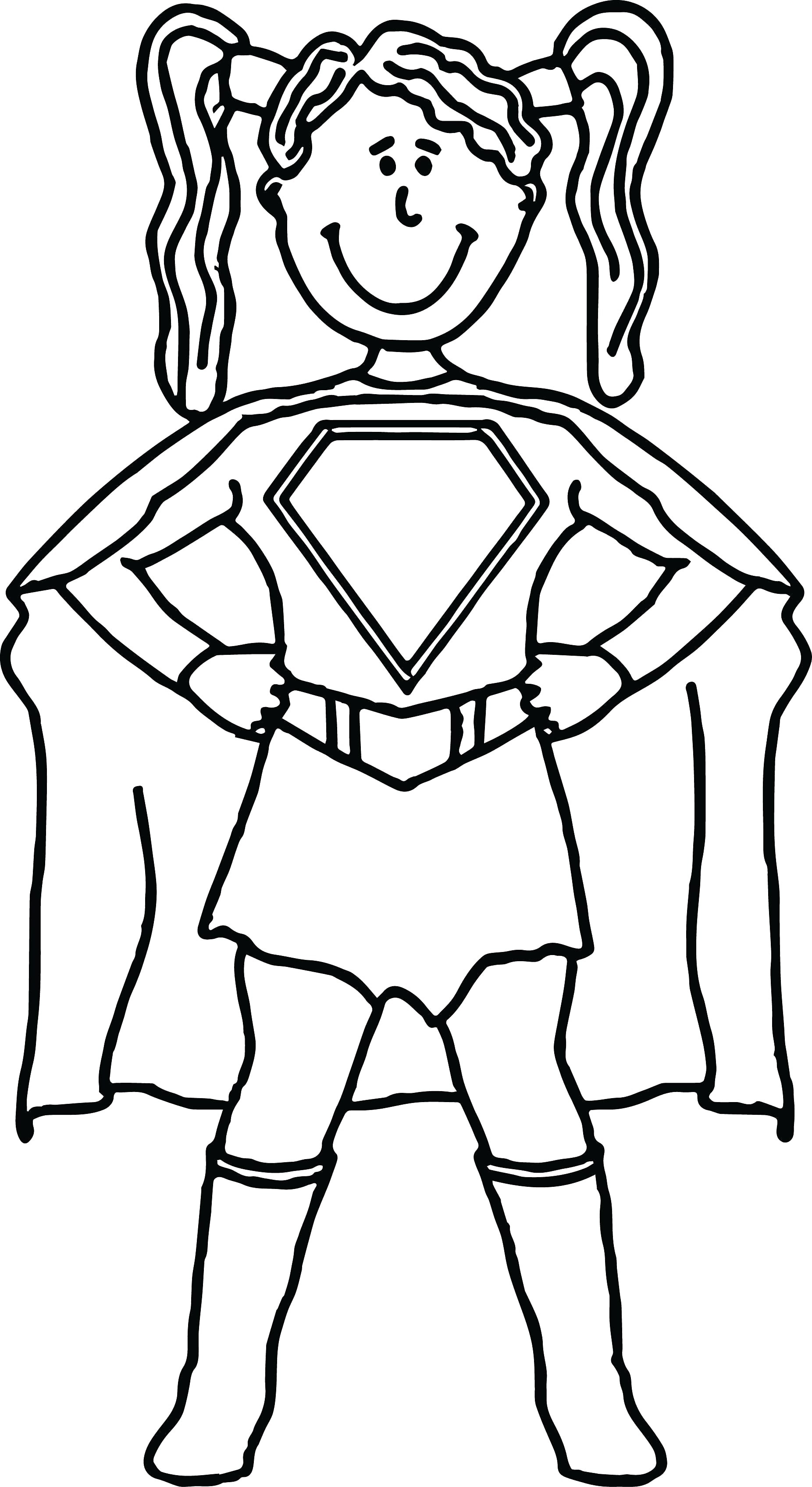 Simple Superhero Coloring Pages Coloring Pages