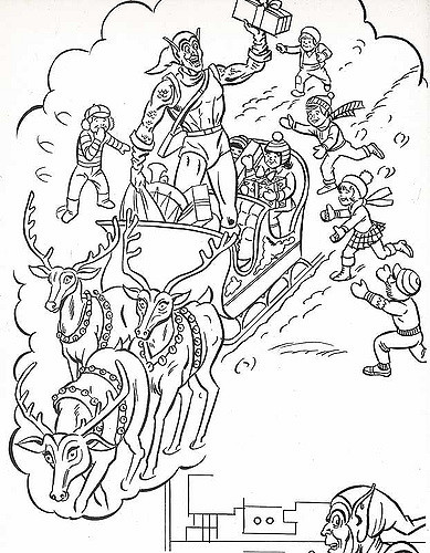 389x500 The Marvel Super Heroes' Christmas Coloring Book Page