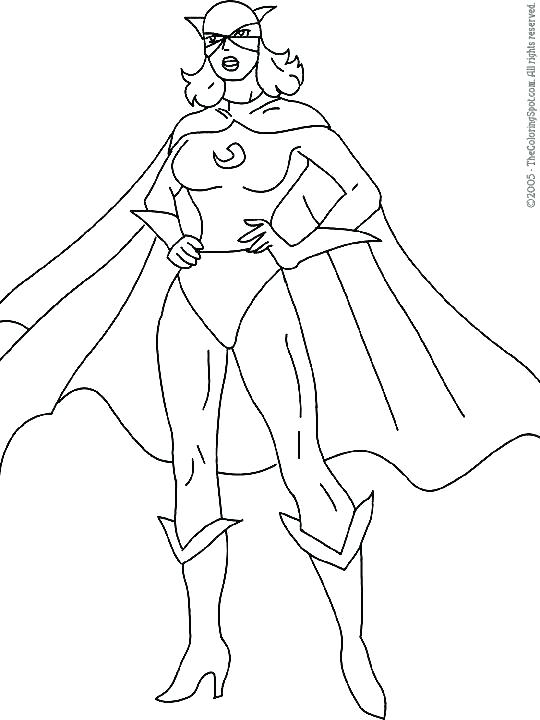540x720 Girl Coloring Pages Superhero Coloring Pages Printable Together