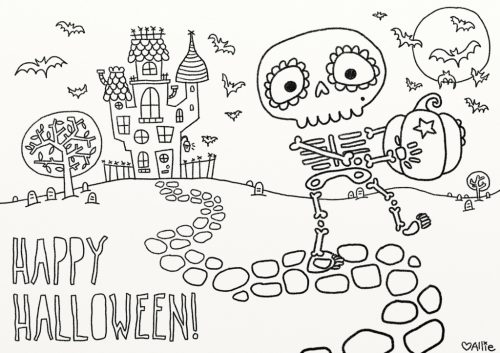 500x353 Superhero Halloween Coloring Pages