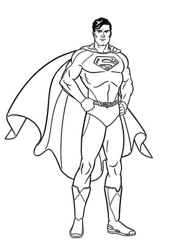 600x848 Coloring Pages Superman Coloring Book