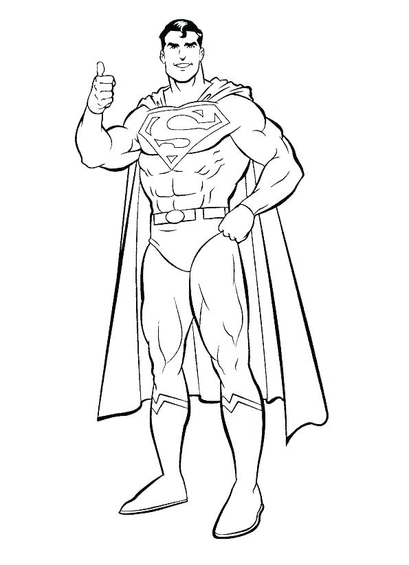 595x822 Printable Superman Coloring Pages Superman Colouring Picture