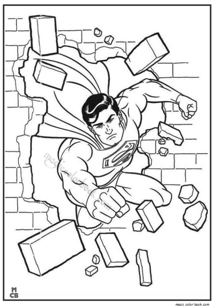 685x975 Superman Coloring Pages Printable